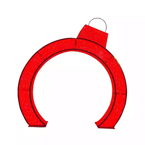 12FT Red Walkthrough Ornament Arch