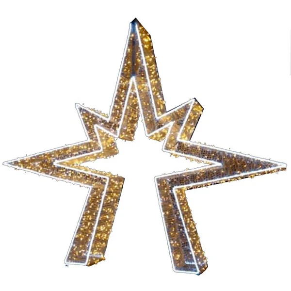 14FT Warm White Twinkle Star Walkthrough for Holidays