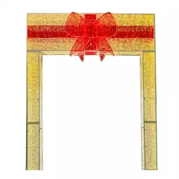 14FT Gold Gift Box Walkthrough Arch
