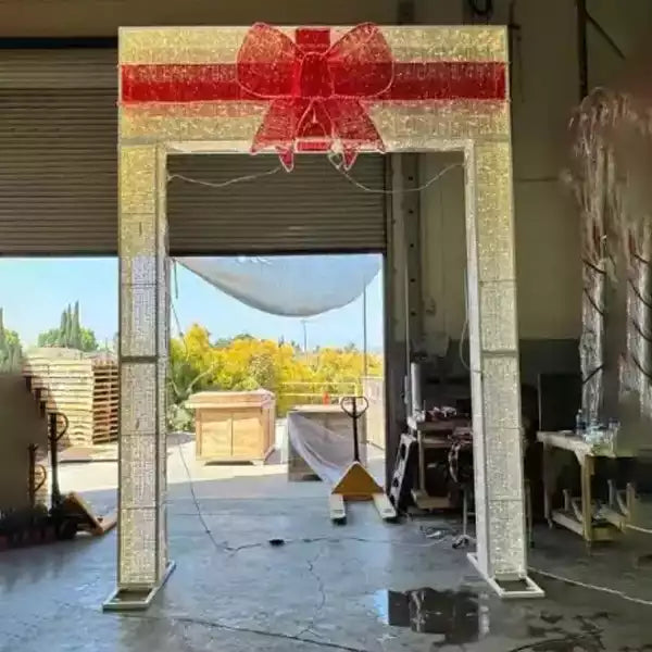 14FT Gold Gift Box Walkthrough Arch