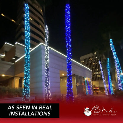 LED Mini Lights 5MM Blue Twinkle 6" Spacing