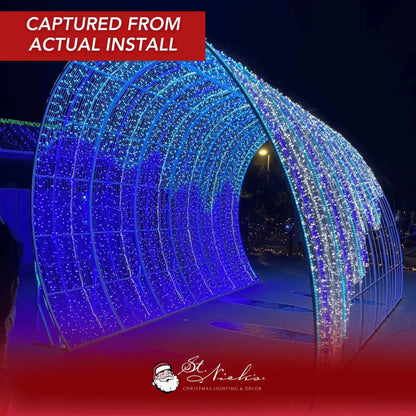 LED Mini Lights 5MM Blue Twinkle 6" Spacing