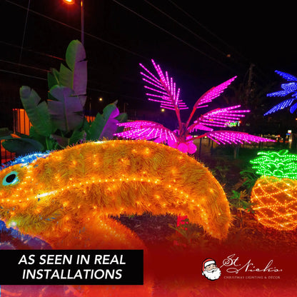 LED Mini Lights 5MM Orange Twinkle  6" Spacing