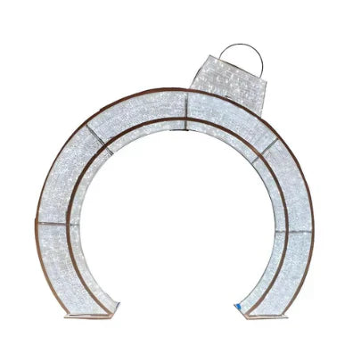 12FT Red Walkthrough Ornament Arch